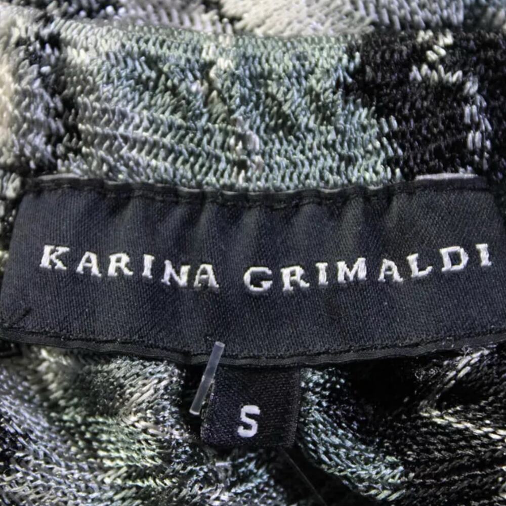 Karina Grimaldi Chevron Zig Zag Pull On Romper S Black Gray - Picture 5 of 6
